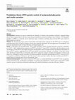 Research paper thumbnail of Prediabetes blunts DPP4 genetic control of postprandial glycaemia and insulin secretion