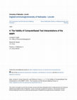 Research paper thumbnail of 4. The Validity of ComputerBasedTest Interpretationsof the MMPI