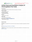 Research paper thumbnail of Artifact Removed Quantitative Analysis Of Choriocapillaris Flow Voids