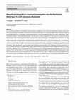 Research paper thumbnail of Mineralogical and Micro-structural Investigation into the Mechanical Behaviour of a Soft Calcareous Mudstone