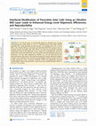 Research paper thumbnail of Interfacial Modification of Perovskite Solar Cells Using an Ultrathin MAI Layer Leads to Enhanced Energy Level Alignment, Efficiencies, and Reproducibility