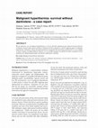 Research paper thumbnail of Malignant hyperthermia: survival without dantrolene - a case report