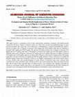 Research paper thumbnail of Ecological and Human Health Implication of Heavy Metals in Soils of Urban Areas of Nigeria: A Systematic Review