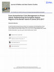 Research paper thumbnail of From Humanitarian Crisis Management to Prison Island: Implementing the European Asylum Regime at the Border Island of Lesvos 2015-2017