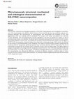 Research paper thumbnail of Micro/nanoscale structural, mechanical and tribological characterization of ZA-27/SiC nanocomposites