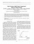 Research paper thumbnail of Static friction at high contact temperatures and low contact pressure