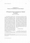 Research paper thumbnail of Commentary on “Elements of Psychotherapy in Navaho Religion”: Navaho Healing and the Origins of the Psychotherapy Analogy