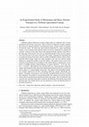 Research paper thumbnail of An experimental study of momentum and heavy particle transport in a trellised agricultural canopy