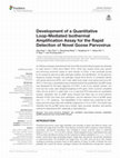 Research paper thumbnail of Development of a Quantitative Loop-Mediated Isothermal Amplification Assay for the Rapid Detection of Novel Goose Parvovirus