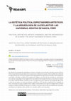 Research paper thumbnail of La estética política, espectadores artísticos y la arqueología de la esclavitud: las haciendas jesuitas de Nasca, Perú