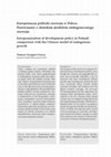 Research paper thumbnail of Europeizacja polityki rozwoju w Polsce. Porównanie z chińskim modelem endogenicznego rozwoju Europeanization of development policy in Poland: comparison with the Chinese model of endogenous growth