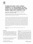 Research paper thumbnail of Feeding the nitric oxide synthase inhibitor L-NÏnitroarginine elevates serum very low density lipoprotein and hepatic triglyceride synthesis in rats