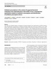 Research paper thumbnail of Antibiotic prescriptions in the context of suspected bacterial respiratory tract superinfections in the COVID-19 era: a retrospective quantitative analysis of antibiotic consumption and identification of antibiotic prescription drivers