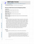 Research paper thumbnail of Electronic Health Records and the Disappearing Patient