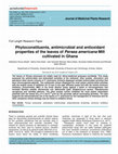 Research paper thumbnail of Phytoconstituents, antimicrobial and antioxidant properties of the leaves of Persea americana Mill cultivated in Ghana