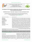 Research paper thumbnail of Development of TiO2-based dye-sensitized solar cells using natural dyes extracted from some plant-based materials