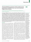 Research paper thumbnail of The My Child Matters programme: effect of public-private partnerships on paediatric cancer care in low-income and middle-income countries