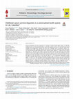 Research paper thumbnail of Childhood cancer survival disparities in a universalized health system in Cali, Colombia