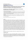 Research paper thumbnail of Biological Treatment of Textile Wastewater by Total Aerobic Mixed Bacteria and Comparison with Chemical Fenton Process