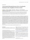 Research paper thumbnail of Corticotropin-Releasing Hormone Drives Anandamide Hydrolysis in the Amygdala to Promote Anxiety