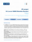 Research paper thumbnail of 3Pi project - KU Leuven NBMSI Metadata Standard