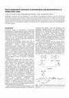 Research paper thumbnail of Room Temperature Hydrolysis of Benzamidines and Benzamidiniums in Weakly Basic Water