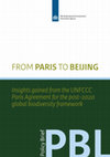 Research paper thumbnail of From Paris to Beijing Insights gained from the UNFCCC Paris Agreement for the post-2020 global biodiversity framework