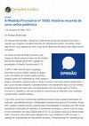 Research paper thumbnail of A Medida Provisória nº 1000: história recente de uma velha polêmica