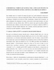 Research paper thumbnail of O Referencial Curricular Nacional para a Educação Infantil no contexto das políticas para a infância: uma apreciação crítica