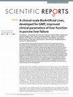 Research paper thumbnail of A clinical-scale BioArtificial Liver, developed for GMP, improved clinical parameters of liver function in porcine liver failure