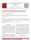 Research paper thumbnail of The Impacts of Hosting Major Sporting Events: Resident’s Perceptions of the Mediterranean Games 2013 in Mersin