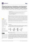 Research paper thumbnail of Melting Point Depression of Poly(ethylene oxide)-Poly(propylene oxide)-Poly(ethylene oxide) Triblock Polymers in Supercritical Carbon Dioxide in the Presence of Menthol as a Solid Co-Plasticiser