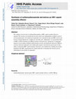 Research paper thumbnail of Synthesis of sulfamoylbenzamide derivatives as HBV capsid assembly effector