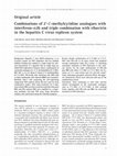 Research paper thumbnail of Combinations of 2'-C-methylcytidine analogues with interferon-alpha2b and triple combination with ribavirin in the hepatitis C virus replicon system