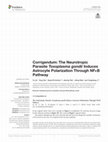 Research paper thumbnail of Corrigendum: The Neurotropic Parasite Toxoplasma gondii Induces Astrocyte Polarization Through NFκB Pathway