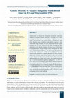 Research paper thumbnail of Genetic Diversity of Nepalese Indigenous Cattle Breeds Based on D-Loop Mitochondrial DNA