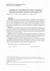 Research paper thumbnail of Evaluating the relationship between nurses’ occupational satisfaction and patients’ satisfaction with nursing service