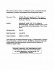 Research paper thumbnail of Document Title: A Multi-Method Evaluation of Police Use of Force Outcomes: Final Report to the National Institute of Justice