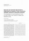 Research paper thumbnail of Sporcular İçi̇n Antrenör Davranişlarini Değerlendi̇rme Ölçeği̇ni̇n Türkçe Uyarlamasi (Saddö): Geçerli̇k Ve Güveni̇rli̇k Çalişmasi