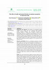 Research paper thumbnail of The effect of acidic and neutral biochar on moisture properties of calcareous soils