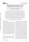 Research paper thumbnail of Characterization of the structure and composition of gecko adhesive setae