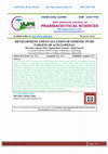 Research paper thumbnail of DEVELOPMENT AND EVALUATION OF OSMOTIC PUMP TABLETS OF ACECLOFENAC