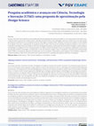 Research paper thumbnail of Pesquisa acadêmica e avanços em Ciência, Tecnologia e Inovação (CT&I): uma proposta de aproximação pela Design Science