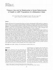 Research paper thumbnail of Tobacco Use and Its Relationship to Social Determinants of Health in LGBT Populations of a Midwestern State