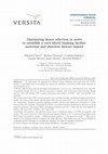 Research paper thumbnail of Optimizing donor selection in order to establish a cord blood banking facility: maternal and obstetric factors impact