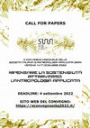 Research paper thumbnail of Call for papers X Convegno SIAA 2022 Verona