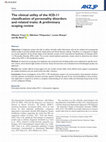 Research paper thumbnail of The clinical utility of the ICD-11 classification of personality disorders and related traits: A preliminary scoping review