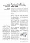 Research paper thumbnail of Comparative Analysis of Cotton Yarn Properties Spun on Pneumatic Compact Spinning Systems