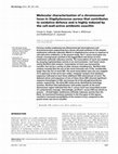 Research paper thumbnail of Molecular characterization of a chromosomal locus in Staphylococcus aureus that contributes to oxidative defence and is highly induced by the cell-wall-active antibiotic oxacillin