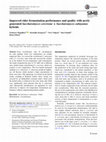 Research paper thumbnail of Improved cider fermentation performance and quality with newly generated Saccharomyces cerevisiae × Saccharomyces eubayanus hybrids